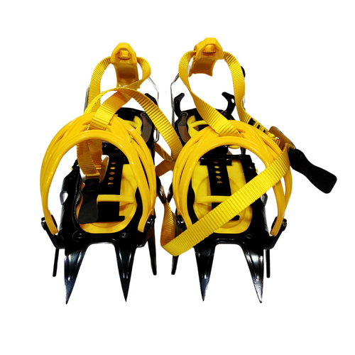 12 Point Semi Automatic Crampons Carbon Steel Ice Climbing Pakistan