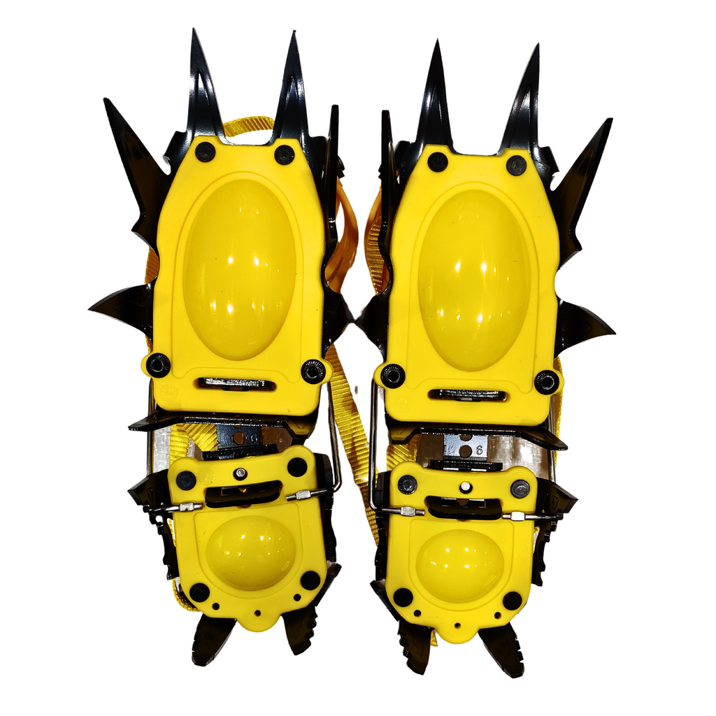 12 Point Semi Automatic Crampons Carbon Steel Ice Climbing Pakistan