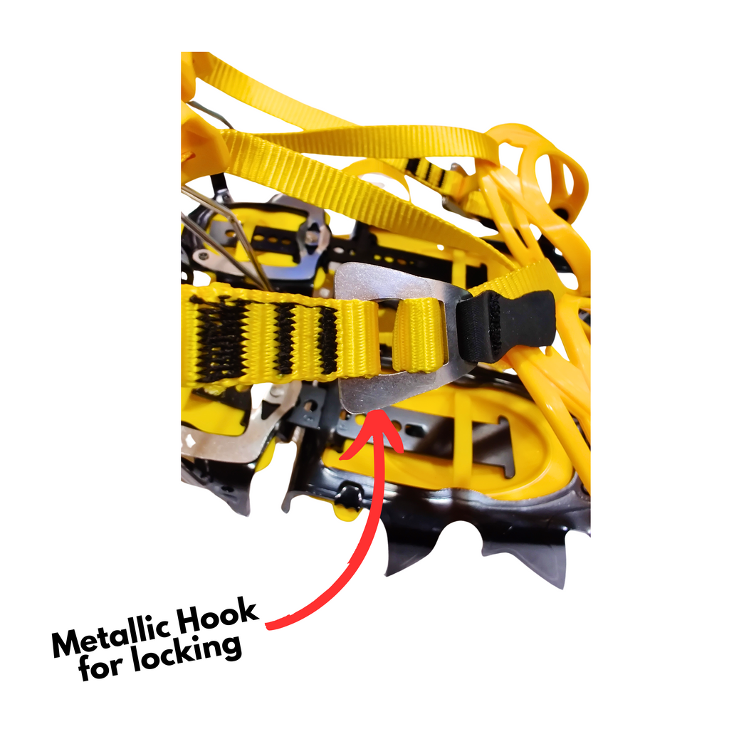 12 Point Semi Automatic Crampons Carbon Steel Ice Climbing Pakistan