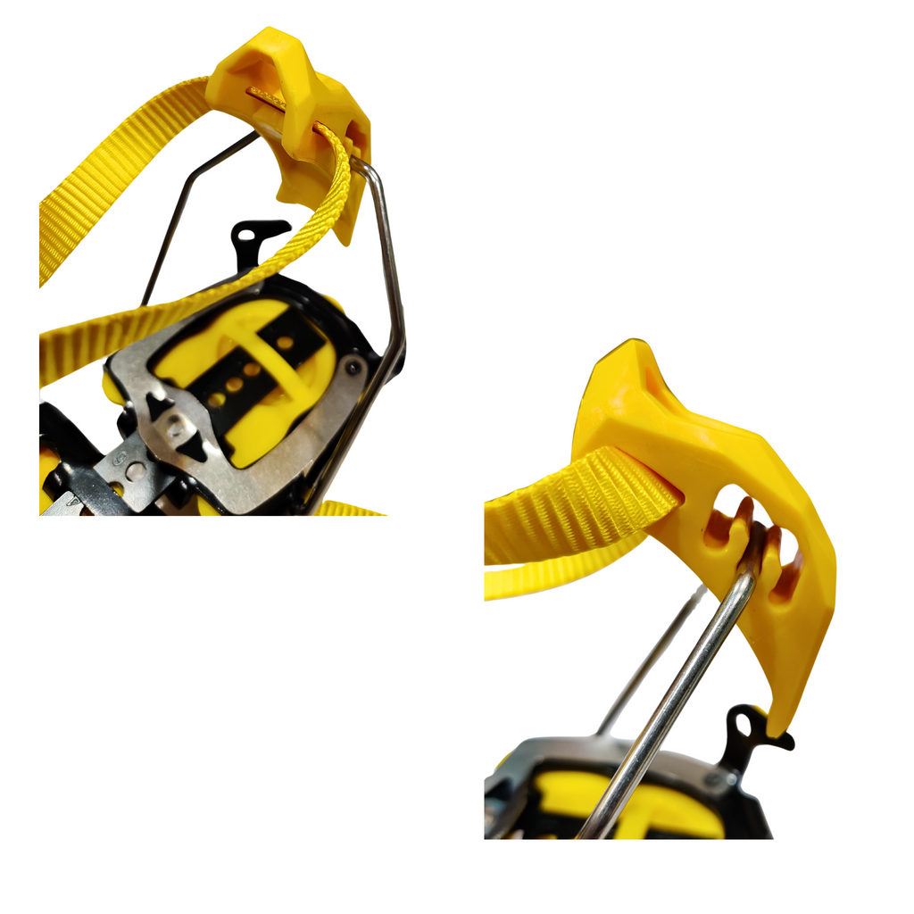 12 Point Semi Automatic Crampons Carbon Steel Ice Climbing Pakistan