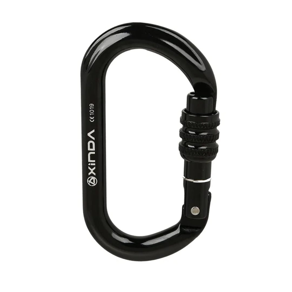 XINDA O-Shaped Main Carabiner – Auto-Locking Climbing Hook for Outdoor Mountaineering, Safety, and Heavy-Duty Gear