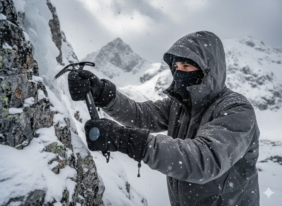 K2Wears SummitPro Mittens Waterproof Thermal Leather Grip Gloves