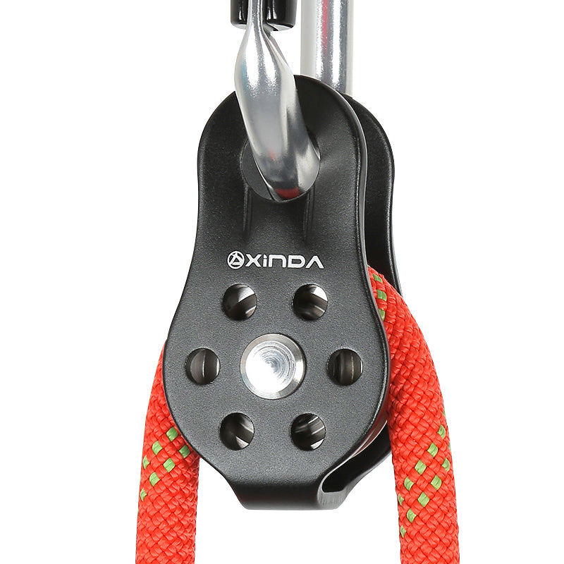 XINDA Outdoor Fixed Single Pulley — High-Altitude Zipline, Rock Climbing, Cable Crossing, and Rigging Equipment