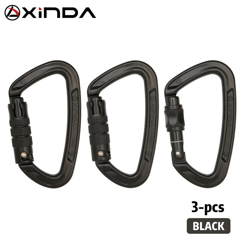 Xinda Hua Series Outdoor Mountaineering and Climbing D-Shaped Load-Bearing Carabiner for Safety and Climbing Gear
