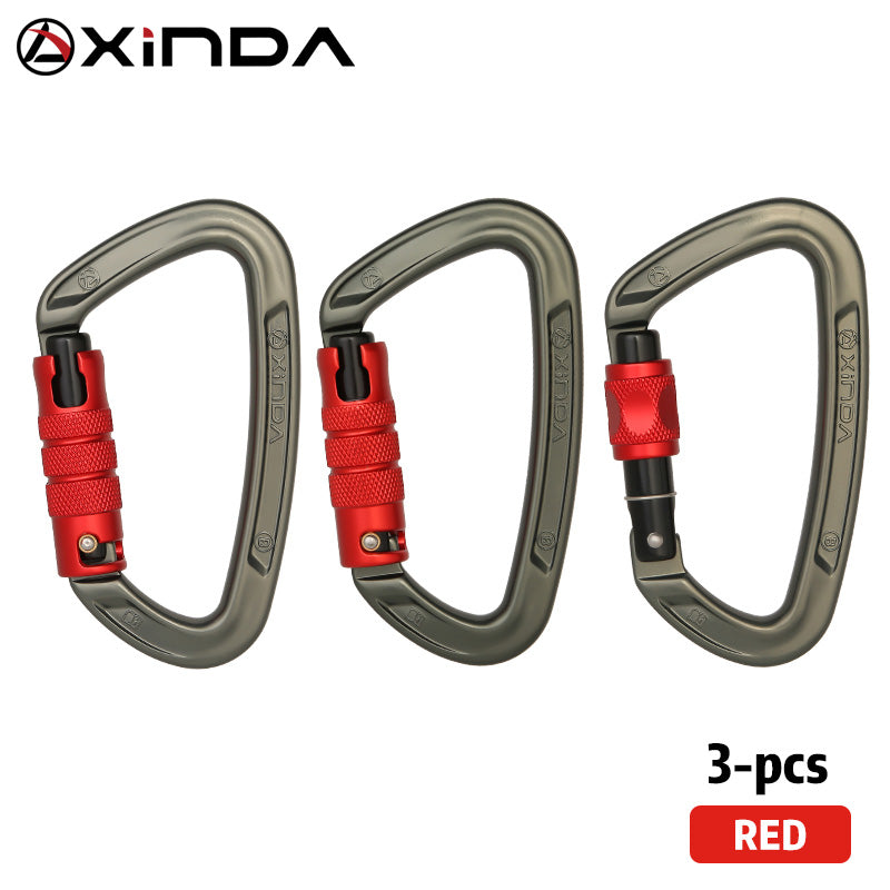 Xinda Hua Series Outdoor Mountaineering and Climbing D-Shaped Load-Bearing Carabiner for Safety and Climbing Gear
