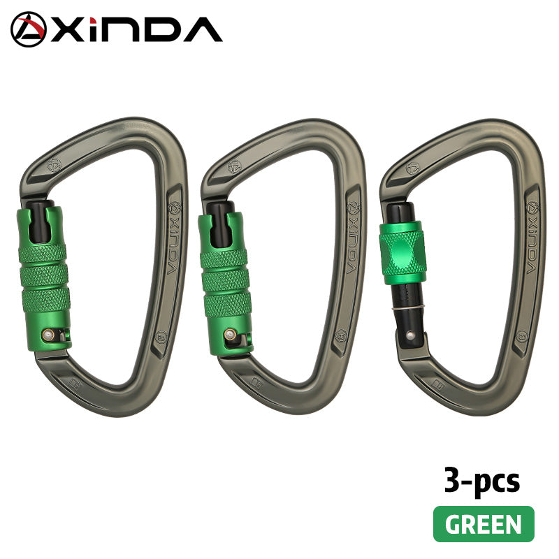 Xinda Hua Series Outdoor Mountaineering and Climbing D-Shaped Load-Bearing Carabiner for Safety and Climbing Gear