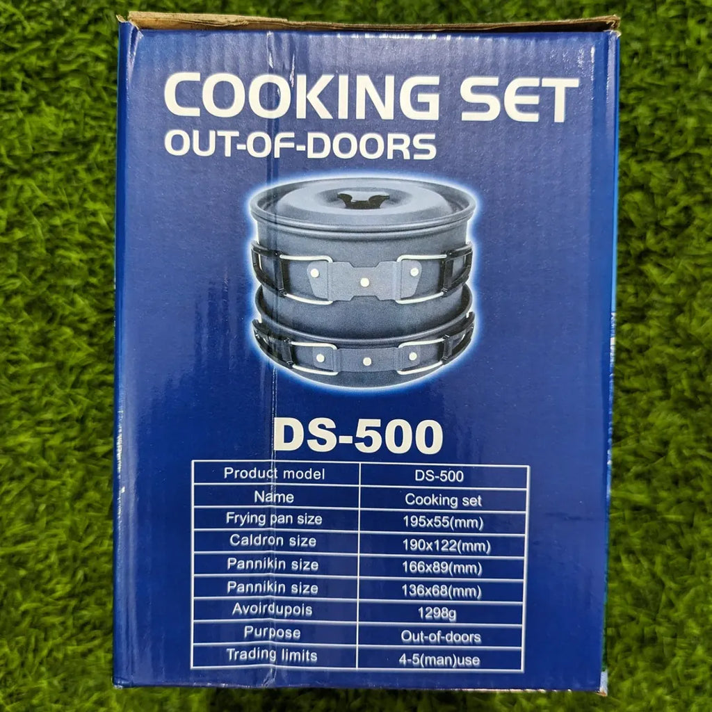 Outdoor Camping Cooking Set DS-500 | Portable Hiking Cookware Kit for 4-5 People