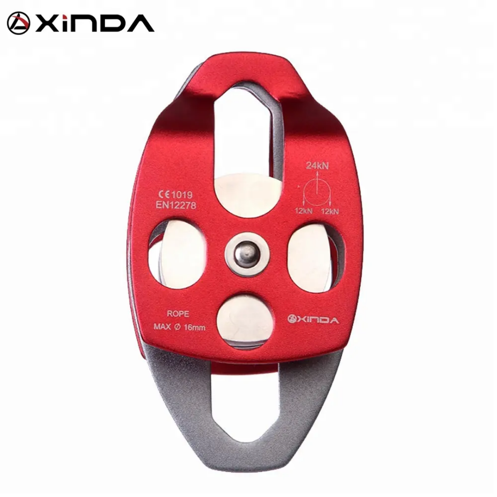 24kN double pulley Prusik minding ball bearing for progress capture system rigging hauling rescue arborist tree climbing