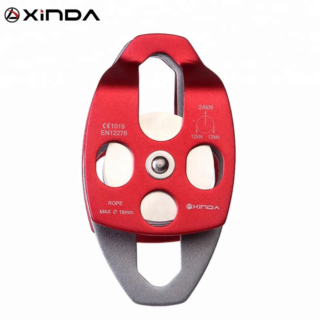 24kN double pulley Prusik minding ball bearing for progress capture system rigging hauling rescue arborist tree climbing
