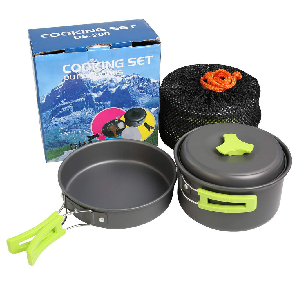 Outdoor Camping Cooking Set DS-200 | Portable Hiking Cookware Kit for 1-2 Person