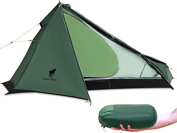 GeerTop PyramidII 1 Person Ultralight Backpacking Tent