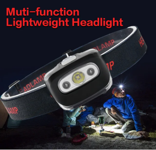 Ultra-Lite 200 Lumen LED Headlamp – Multi-Mode Outdoor & Bike Light