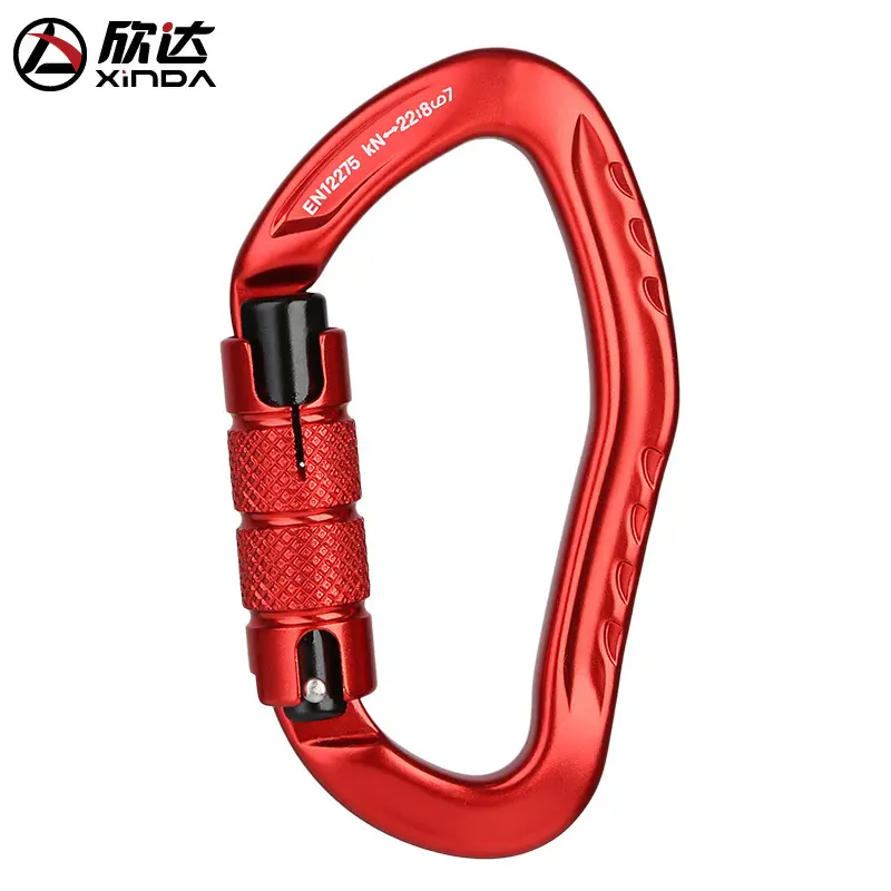 XINDA CE & UIAA Certified 22kN Twist Lock Carabiner | 7075 Aircraft Aluminum