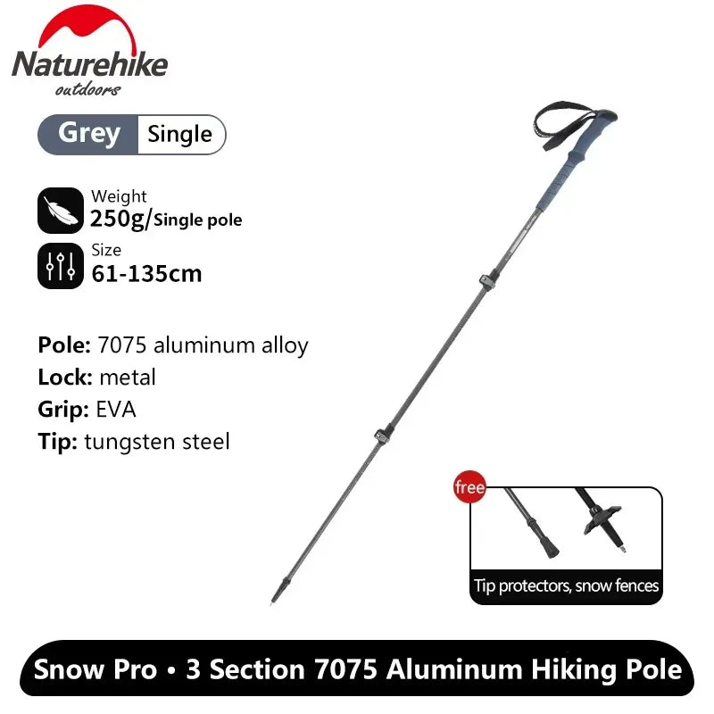 Naturehike Outdoor ST03 Robust 7075 Aluminum Alloy Folding Trekking Pole