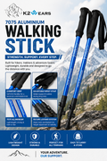 K2 Wear 7075 Aluminum Walking Sticks | Adjustable Lightweight Trekking Poles