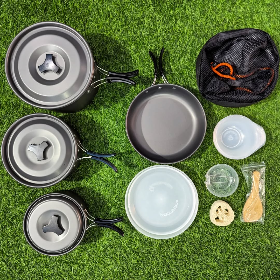 Outdoor Camping Cooking Set DS-500 | Portable Hiking Cookware Kit for 4-5 People