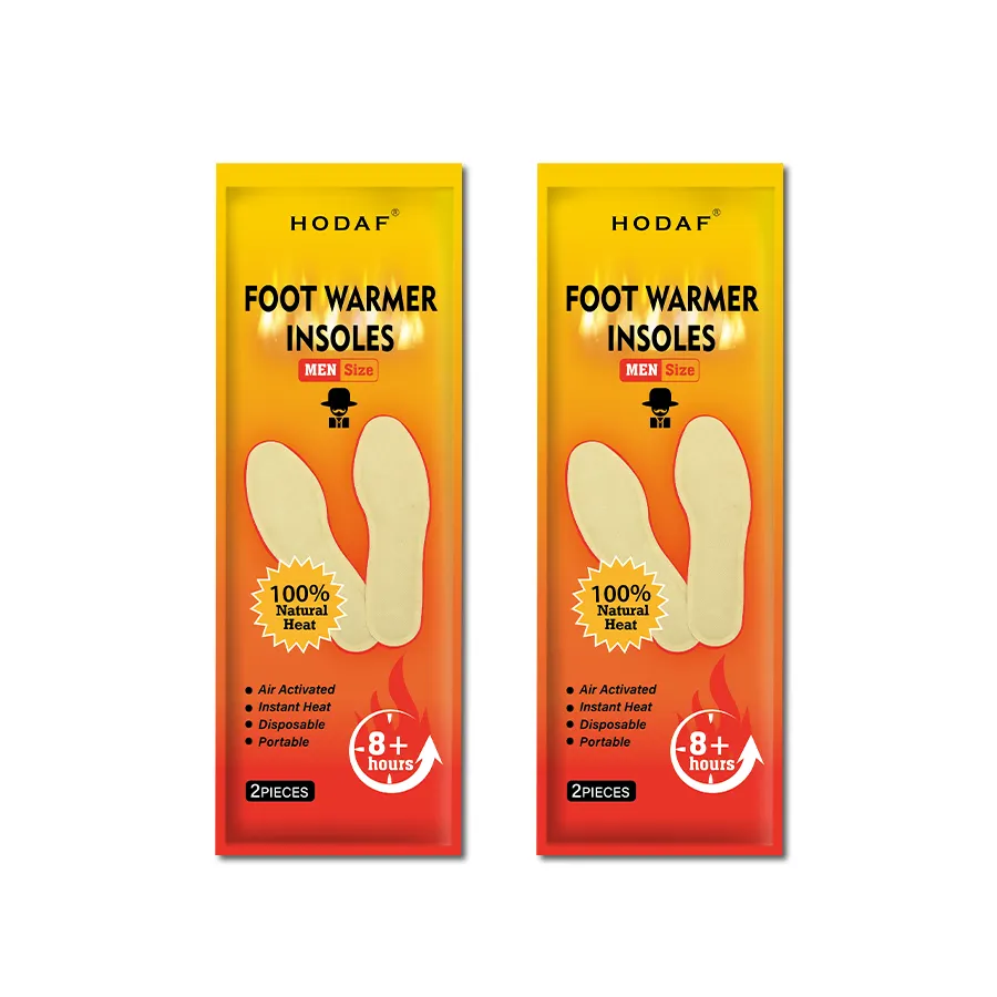 Insole Foot Warmers - Long Lasting Safe Natural Odorless Air Activated Warmers - Up to 9 Hours of Heat