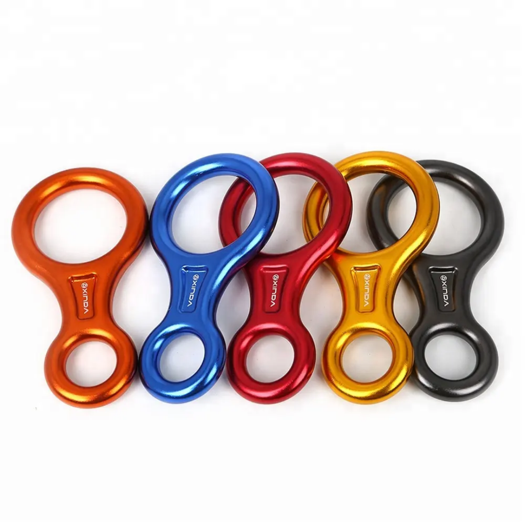 XINDA 35kN Figure 8 Descender | Aluminum Climbing Rappelling Device for 8–13mm Rope