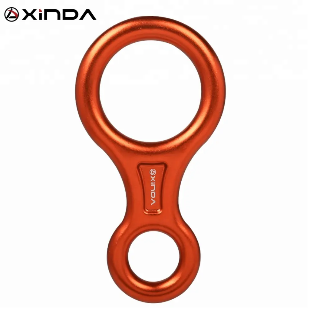 XINDA 35kN Figure 8 Descender | Aluminum Climbing Rappelling Device for 8–13mm Rope