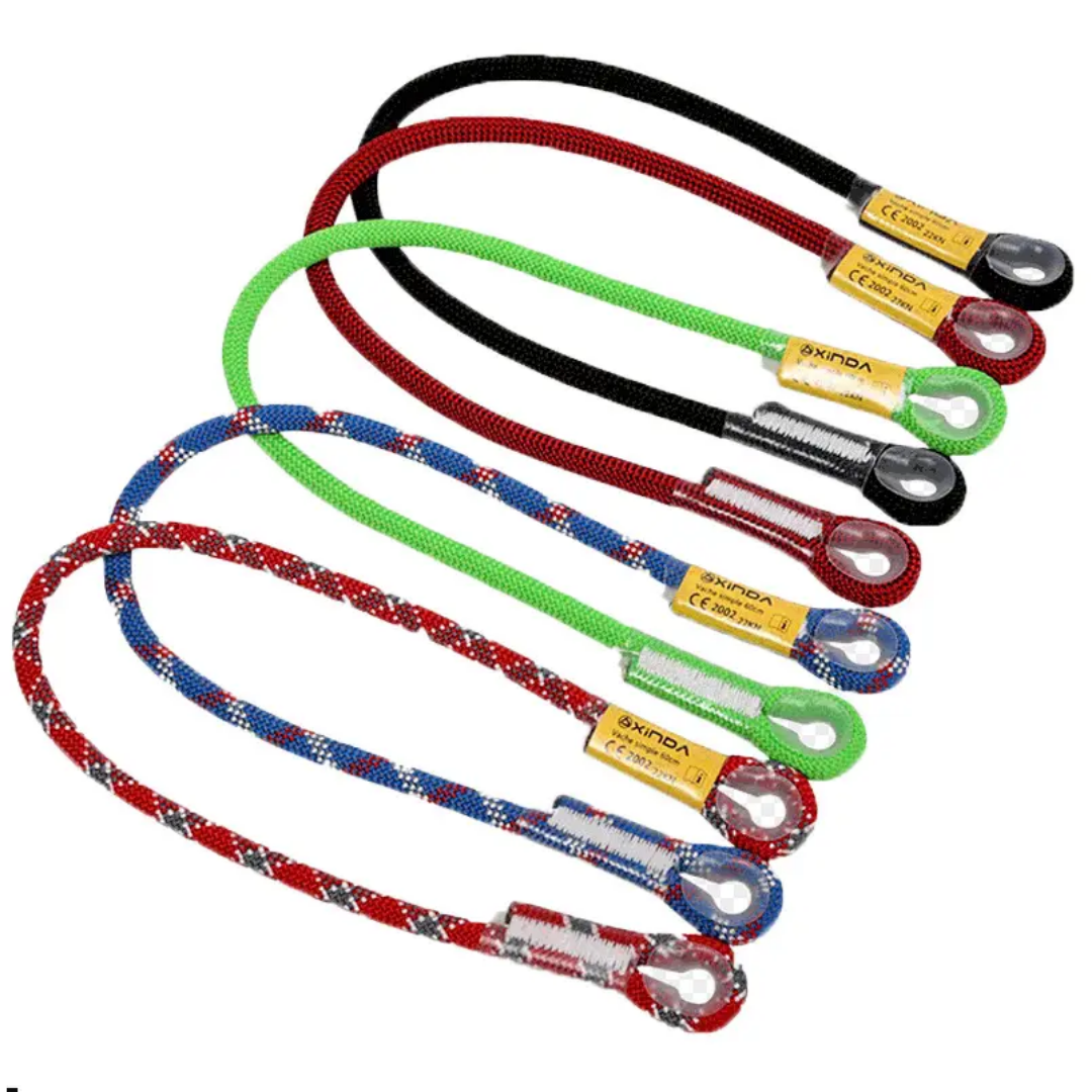 Xinda Outdoor Bull Tail Rope Lanyard Climbing Rappelling Rescue Protection Device Anti-fall Equipment Climbing Tool