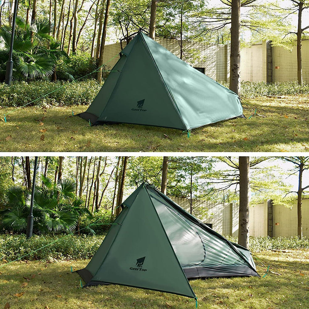 GeerTop PyramidII 1 Person Ultralight Backpacking Tent