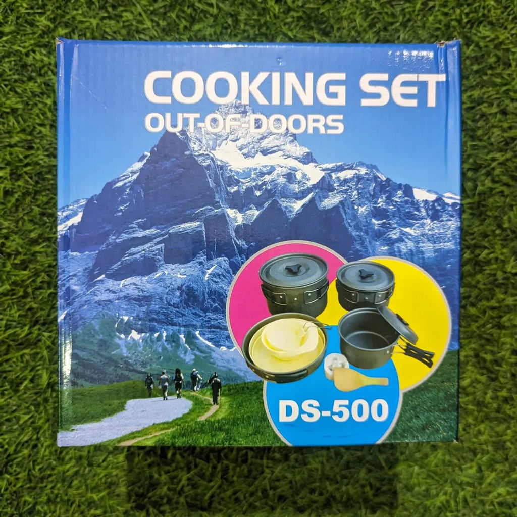 Outdoor Camping Cooking Set DS-500 | Portable Hiking Cookware Kit for 4-5 People