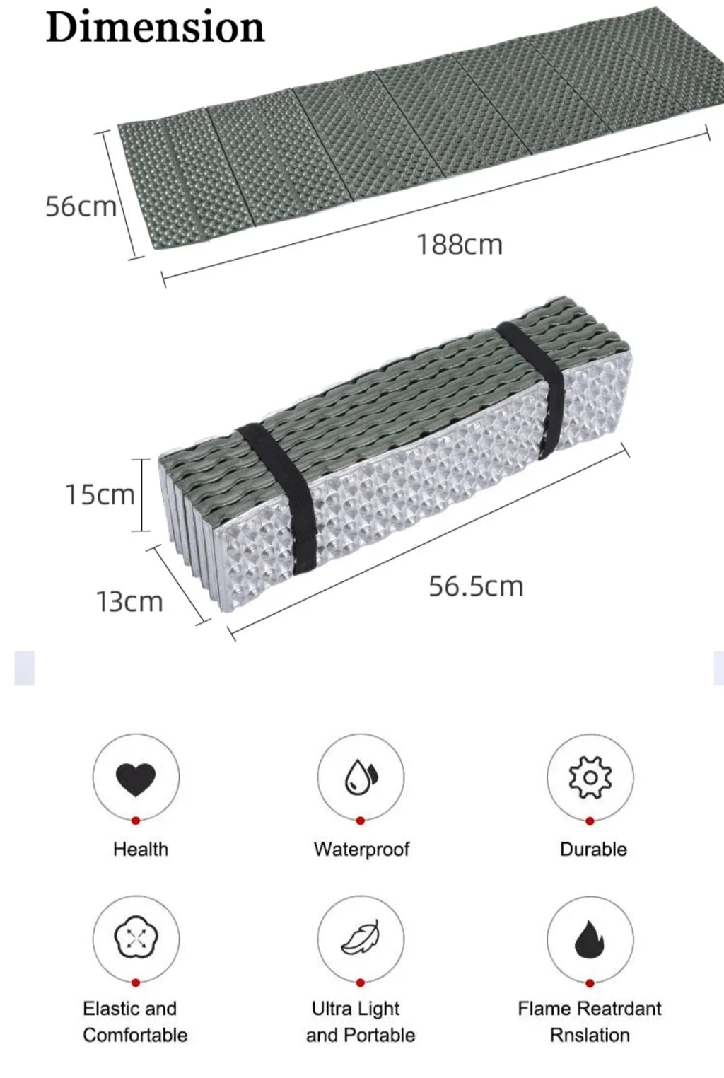 Folding Camping Sleeping Mat – Portable Outdoor Sleeping Pad