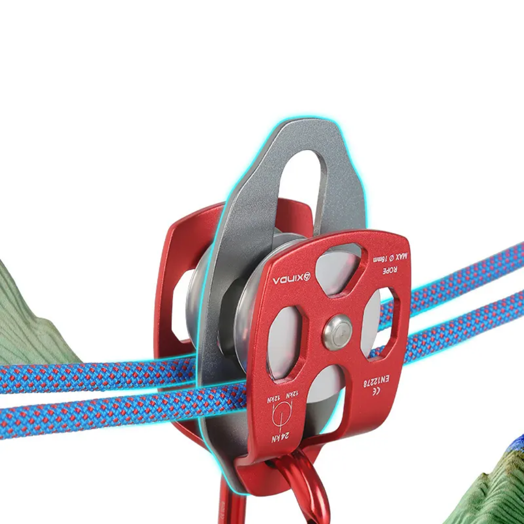 24kN double pulley Prusik minding ball bearing for progress capture system rigging hauling rescue arborist tree climbing
