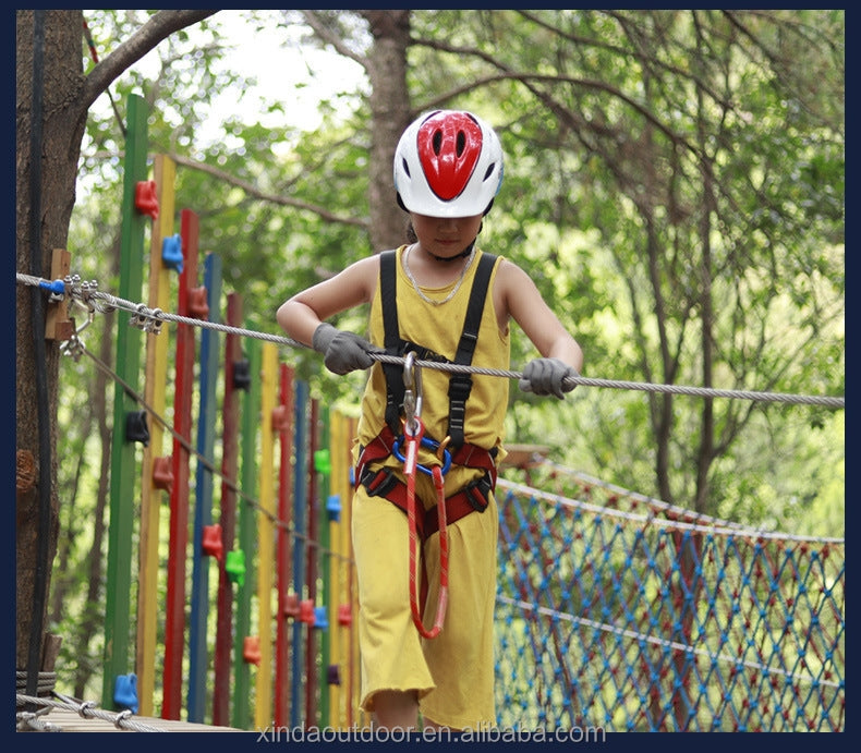 XINDA full body child safety harness for outward band expanding training caving rock climbing