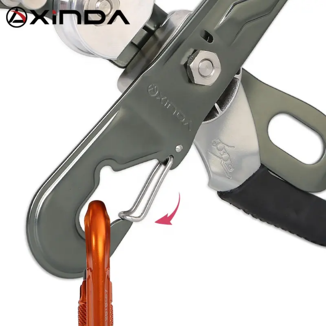 XINDA manually controlled rescue stop descender for climbing arborist work at height