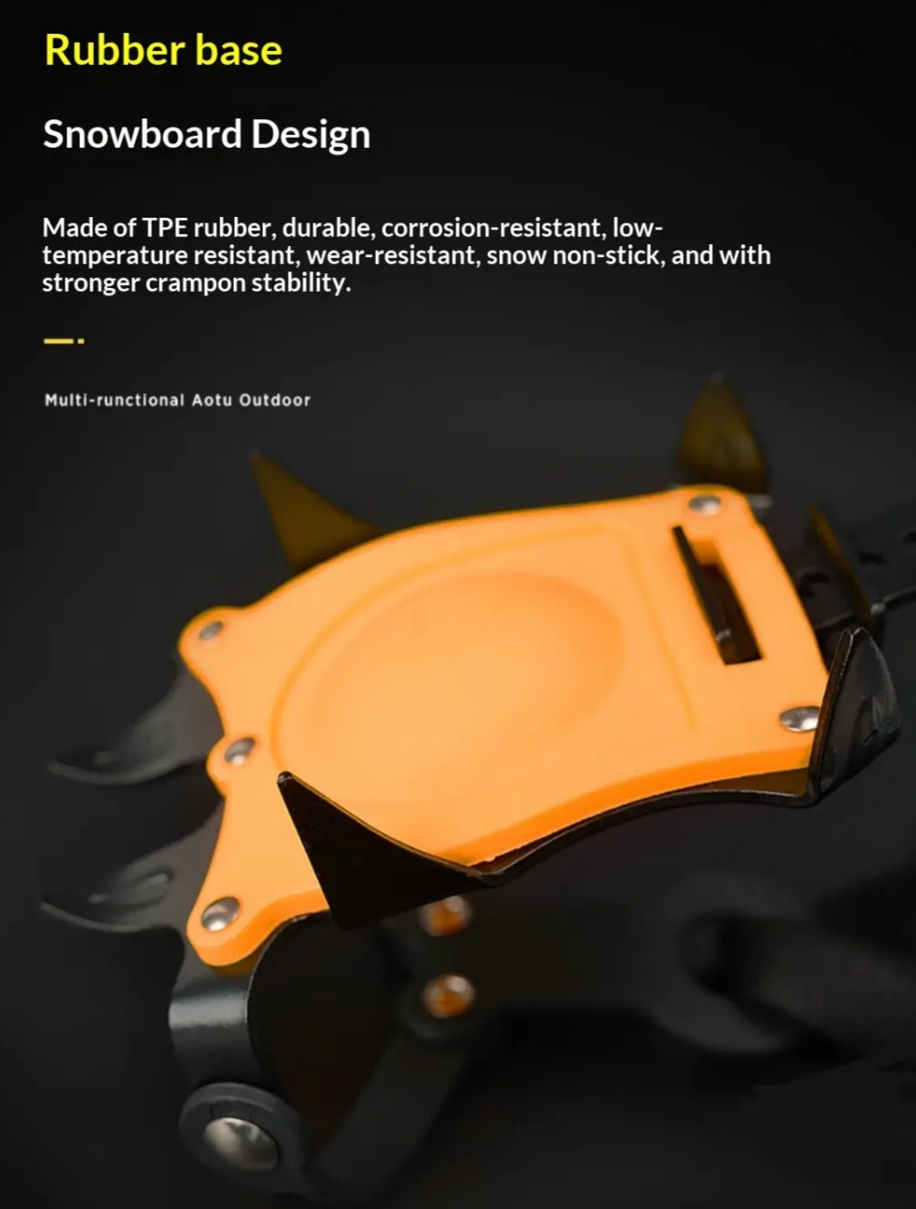 Adjustable 10-Point Ice Cleats | Anti-Slip Crampons for Hiking, Snow & Ice Walking | Fits EU 35–45 Shoes