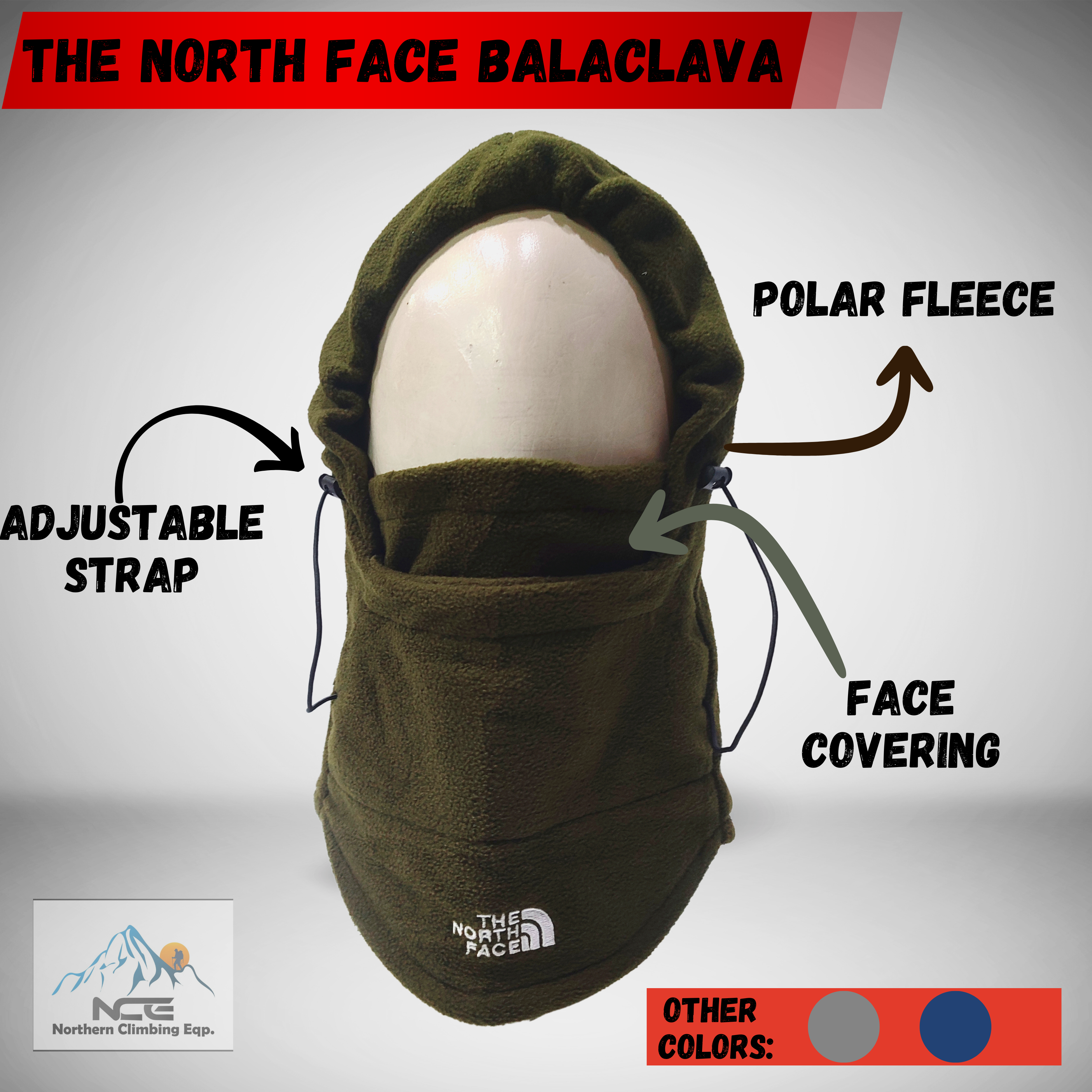 Polar Fleece Balaclava with Adjustable Strap | Winter Face Cover