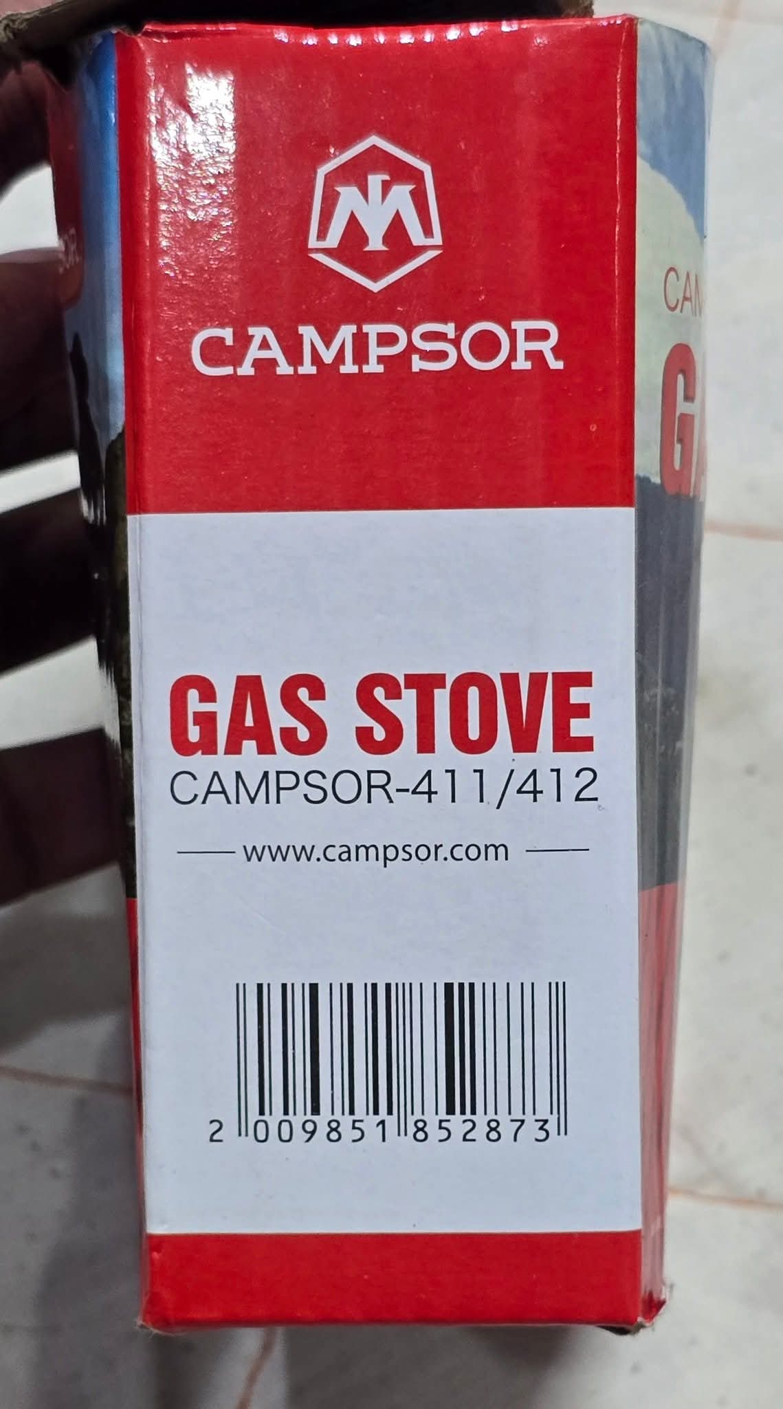 Portable Camping Gas Stove Campsor-412 | Foldable Stainless Steel Backpacking Stove with Carry Bag