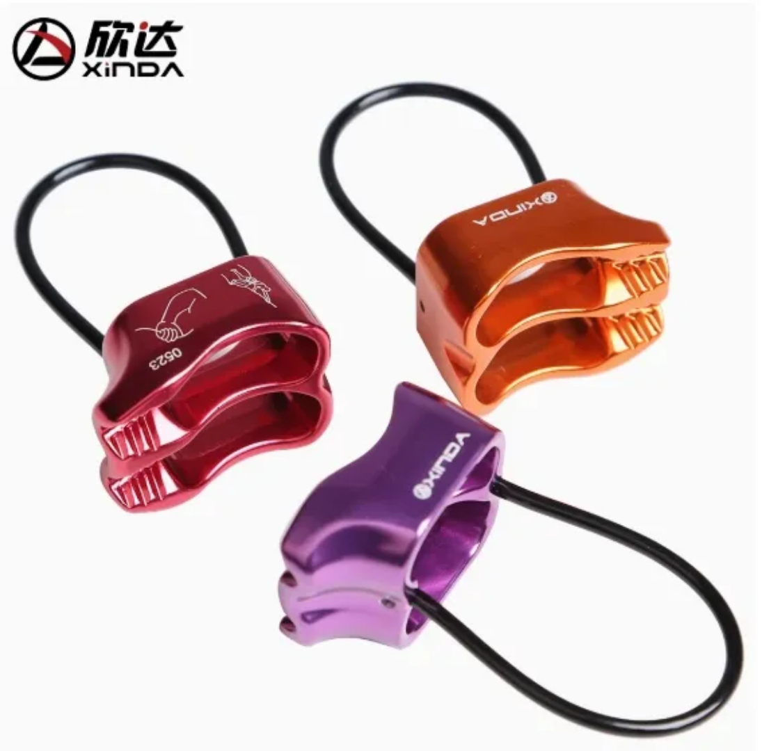 Xinda ATC Descender Belay Device Aluminum Alloy Climbing Rappel Gear