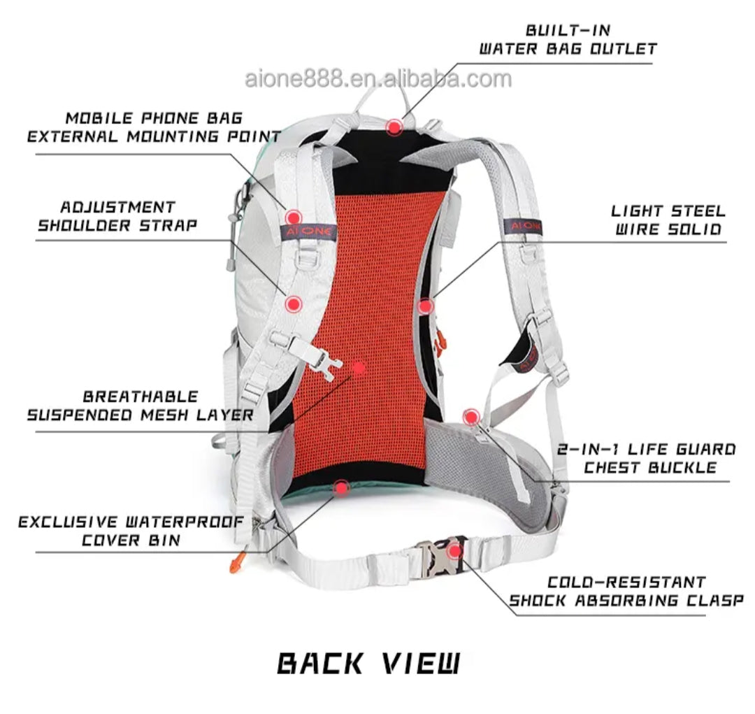 35L Lightweight Waterproof Hiking Backpack | Trekking, Camping & Travel Daypack