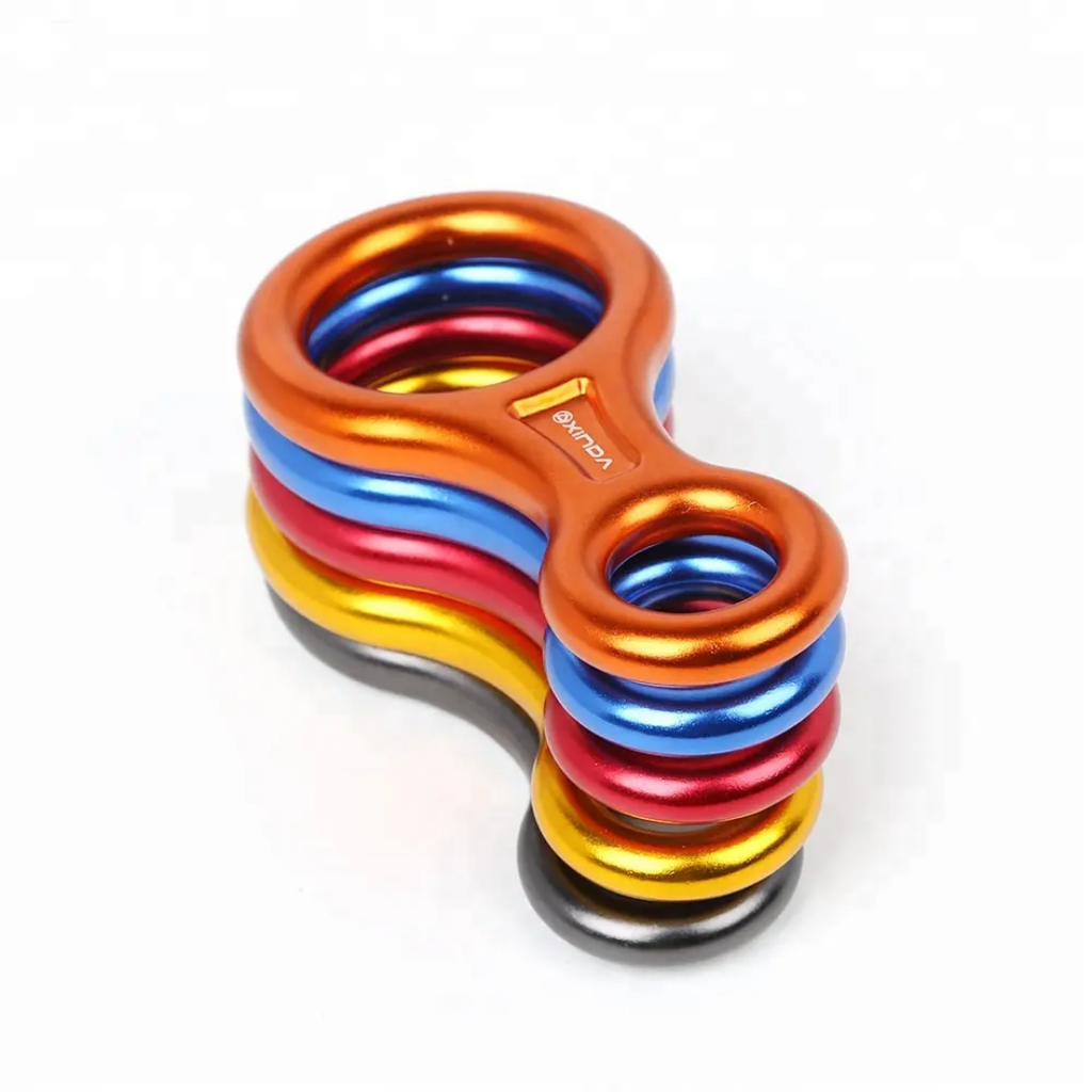 XINDA 35kN Figure 8 Descender | Aluminum Climbing Rappelling Device for 8–13mm Rope