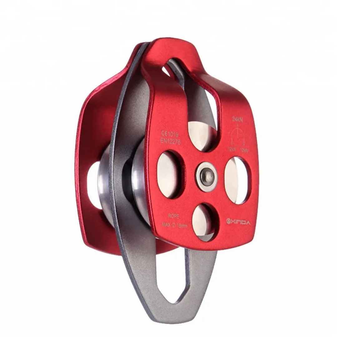24kN double pulley Prusik minding ball bearing for progress capture system rigging hauling rescue arborist tree climbing