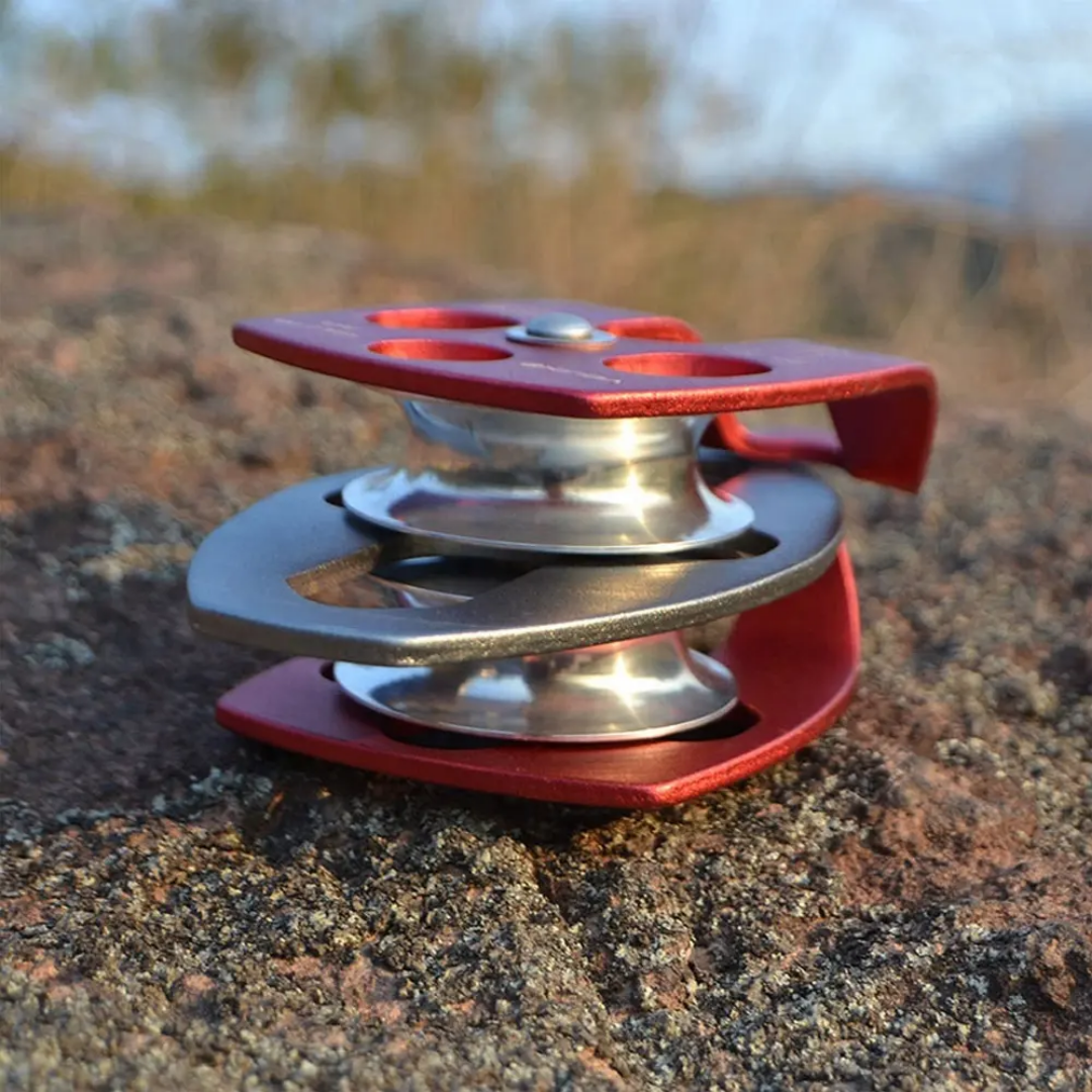 24kN double pulley Prusik minding ball bearing for progress capture system rigging hauling rescue arborist tree climbing
