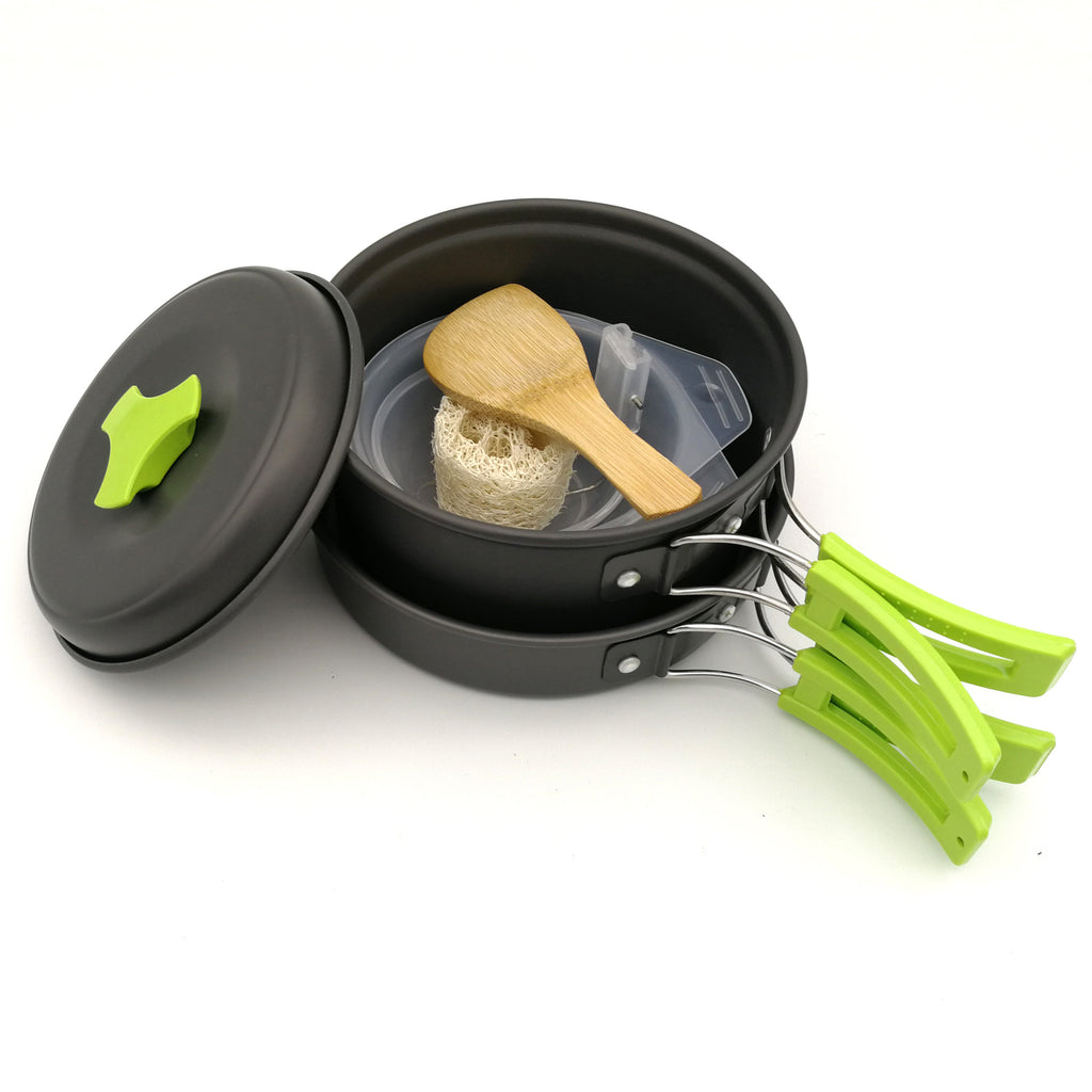 Outdoor Camping Cooking Set DS-200 | Portable Hiking Cookware Kit for 1-2 Person