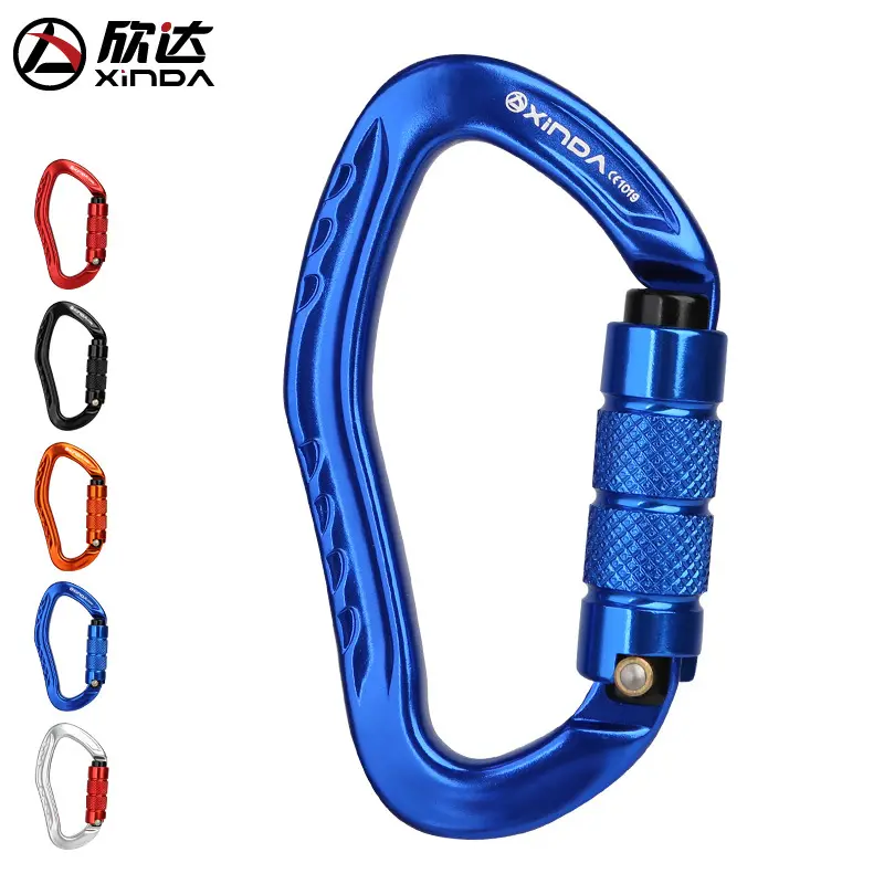 XINDA CE & UIAA Certified 22kN Twist Lock Carabiner | 7075 Aircraft Aluminum